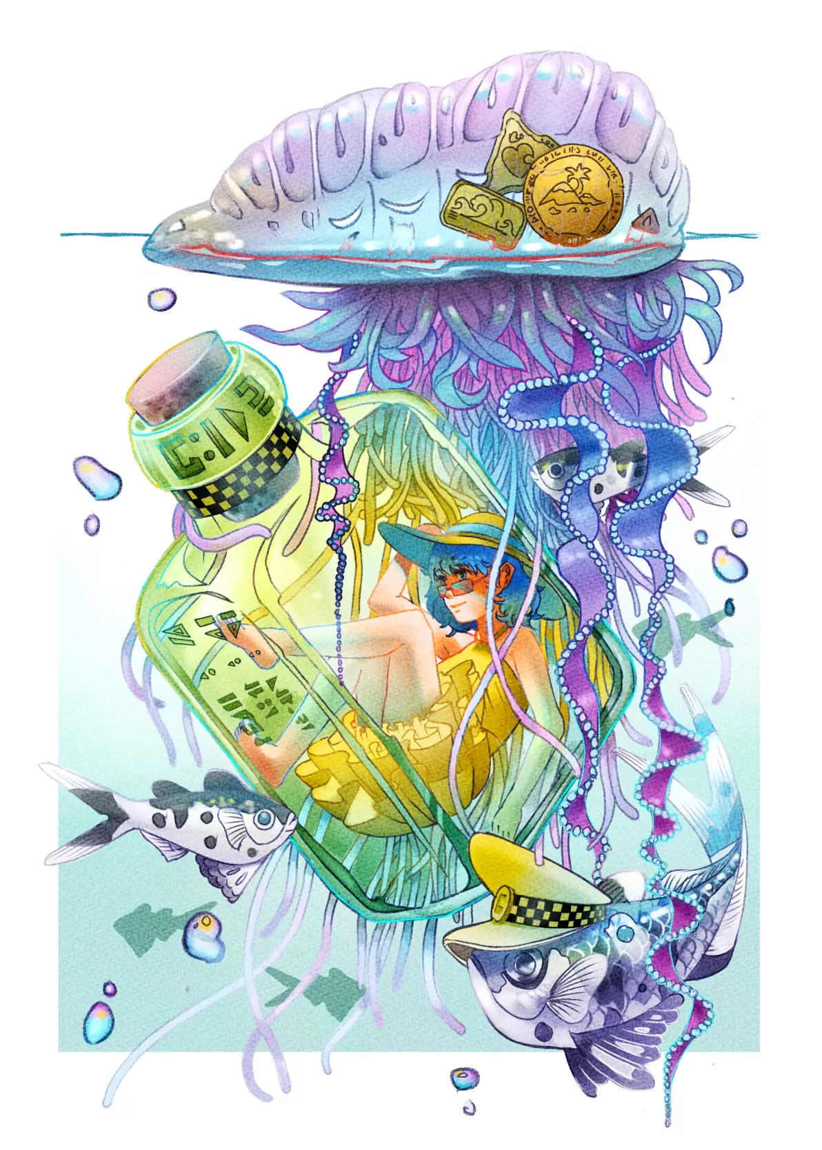 透明的面纱 – 玻璃中的世界插画特辑