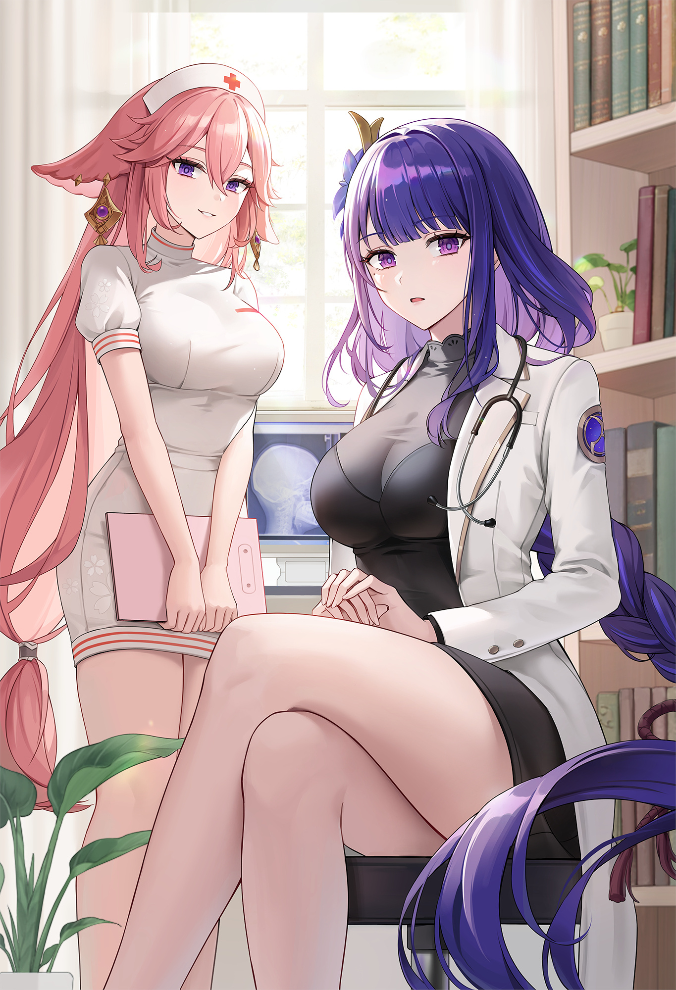 好身材的萌妹子们！韩国画师miho(ミホ)的插画作品