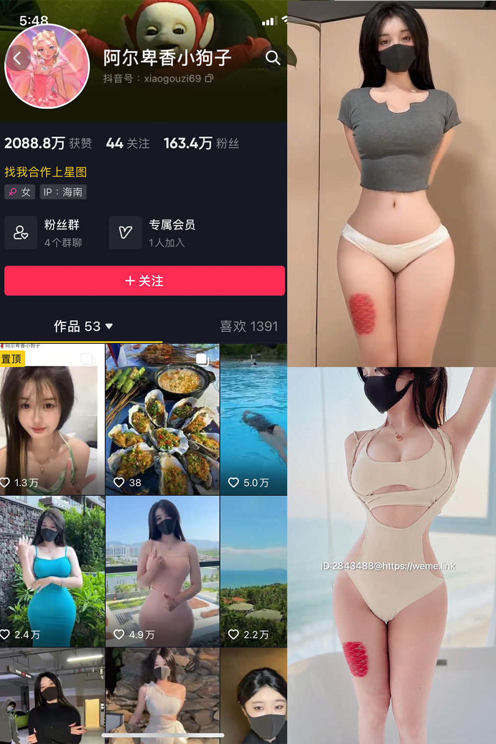 抖音 阿尔卑香小狗子 微密圈 NO.012期 更新至：2023.7.29