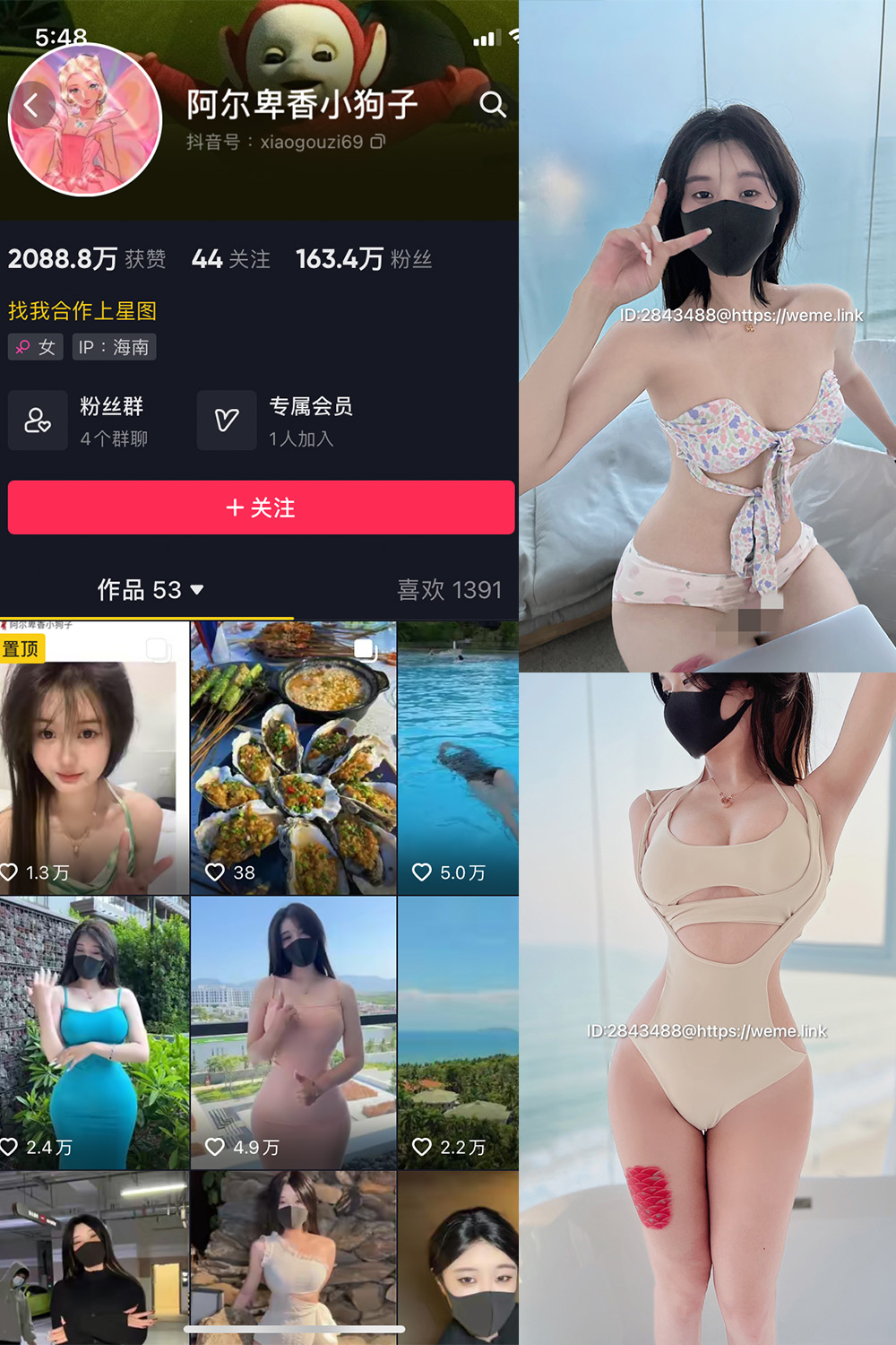 抖音 阿尔卑香小狗子 微密圈 NO.003期 更新至：2023.5.31