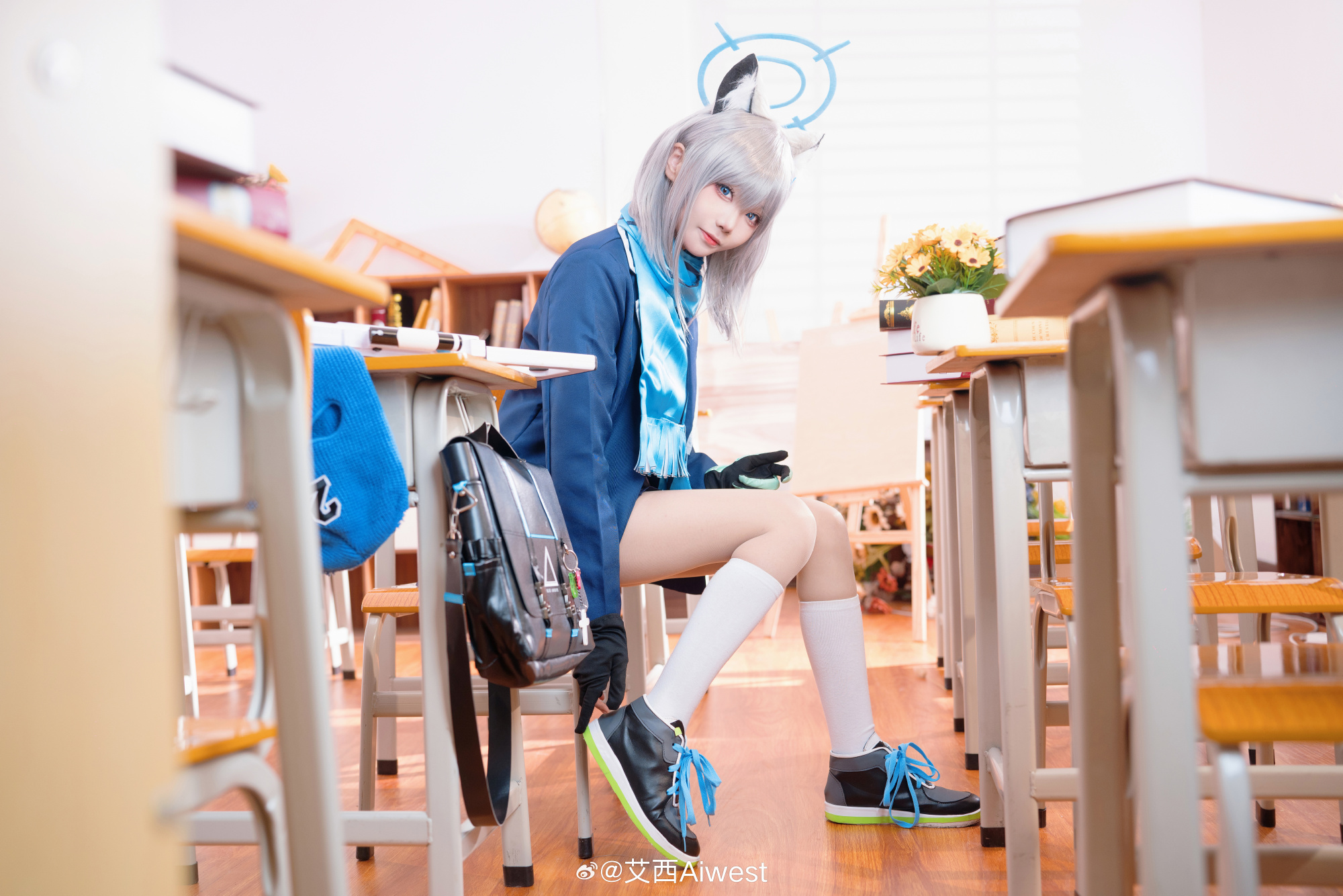 Cosplay｜蔚蓝档案 砂狼白子@艾西Aiwest