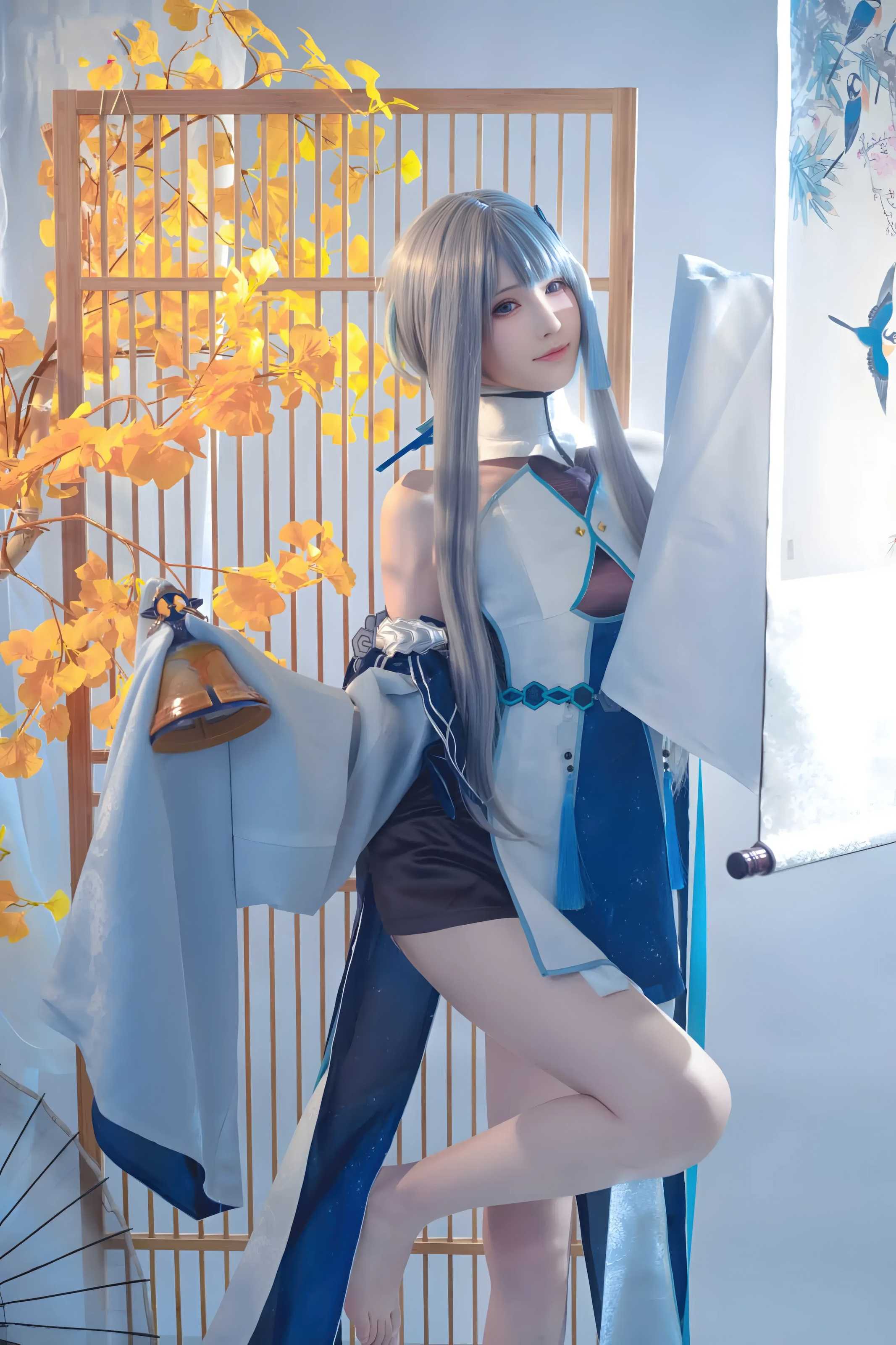 花兮_honoka 原神 归终，璃月古韵与现代光影交织的尘世闲游写真纪行